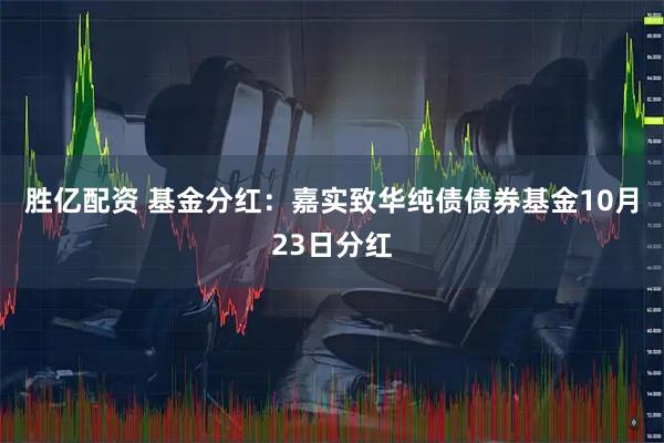 胜亿配资 基金分红：嘉实致华纯债债券基金10月23日分红